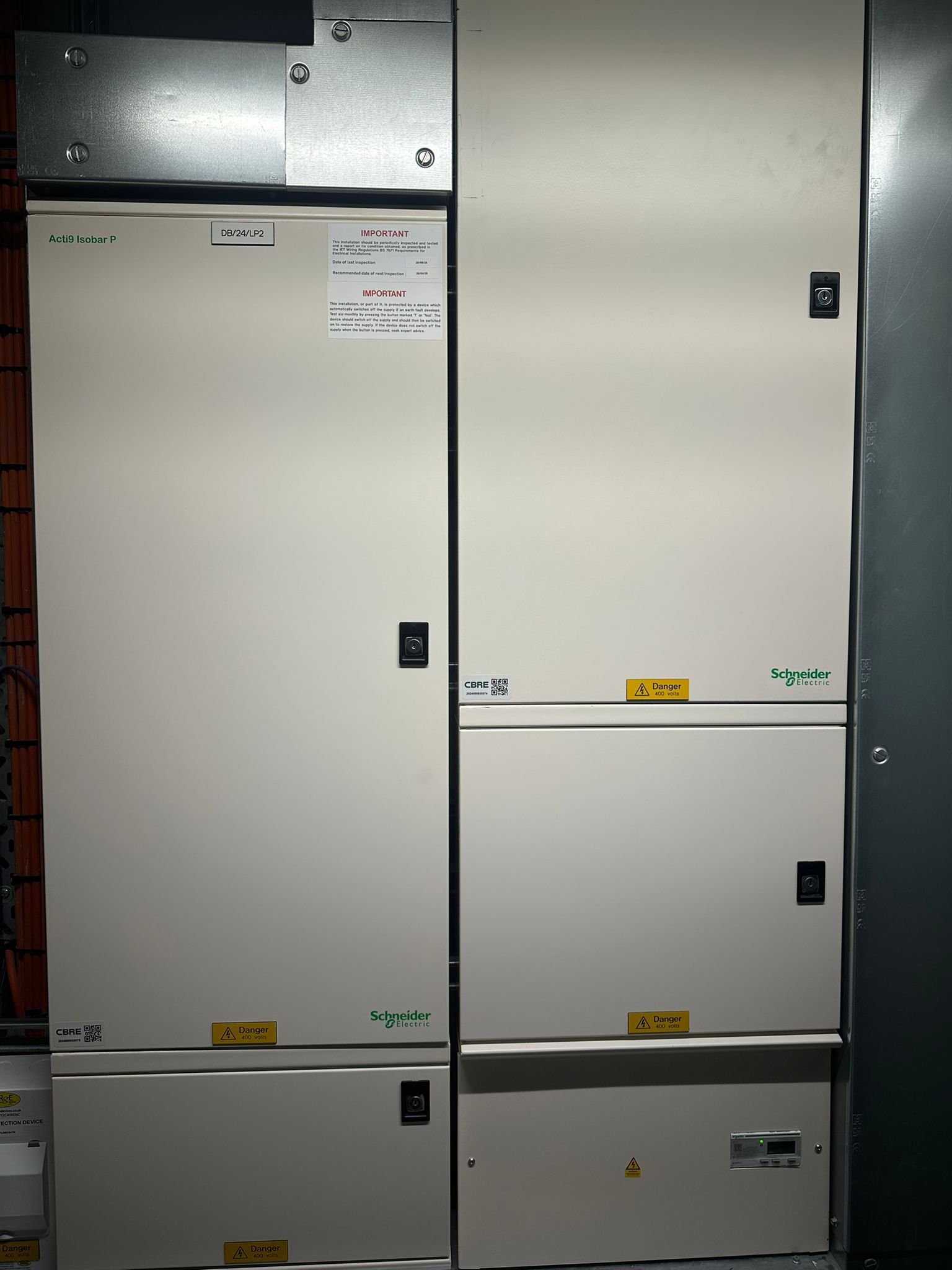 Schneider Electric DB installation