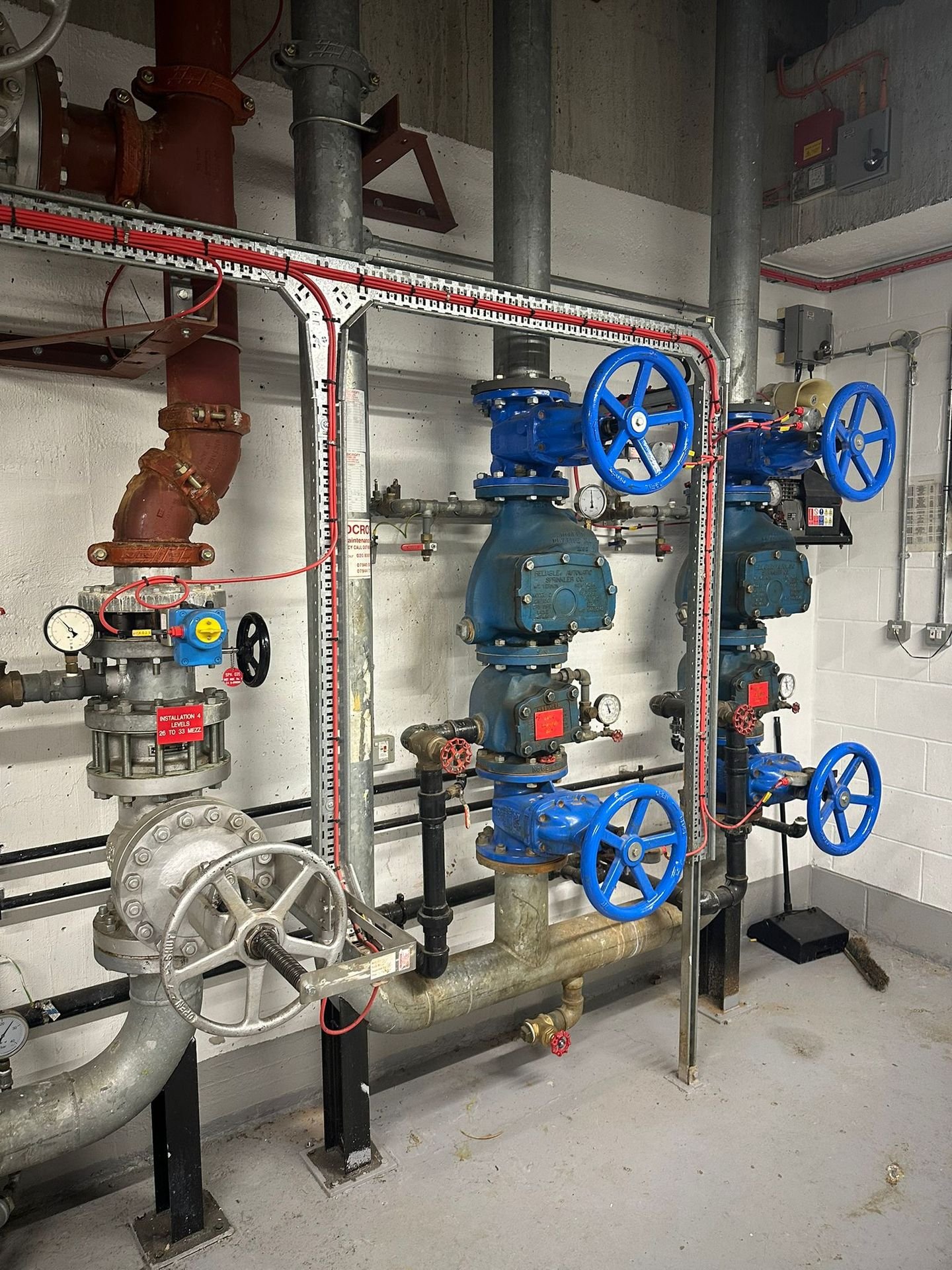 Water main valve installation