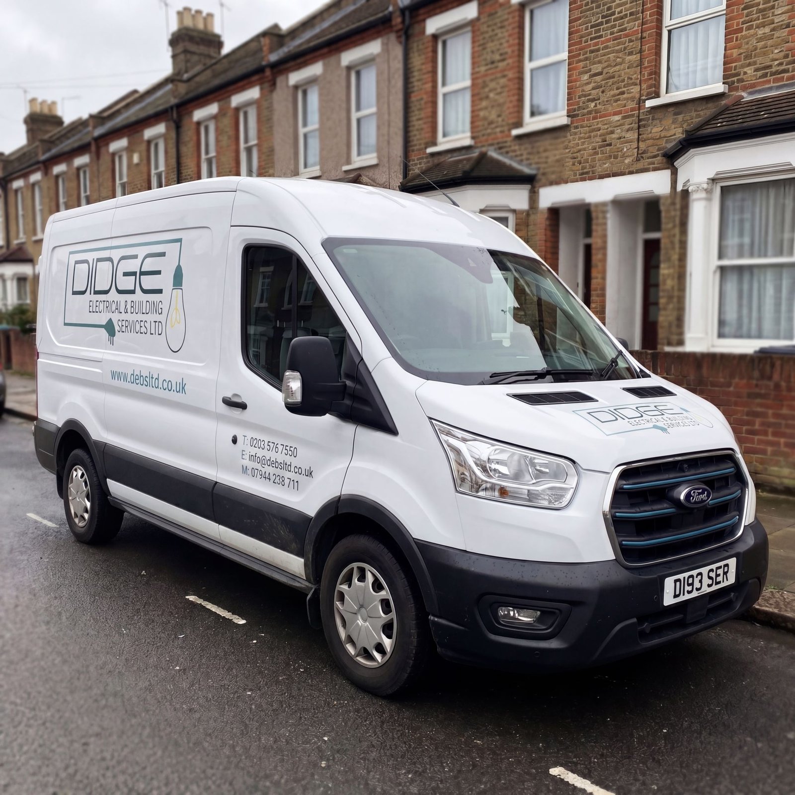 DIDGE ELECTRICAL & BUILDING SERVICES LTD work van