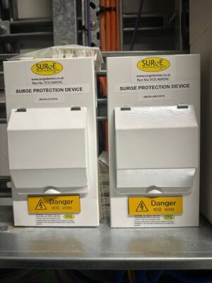 Surge protection device fitted in a consumer unit