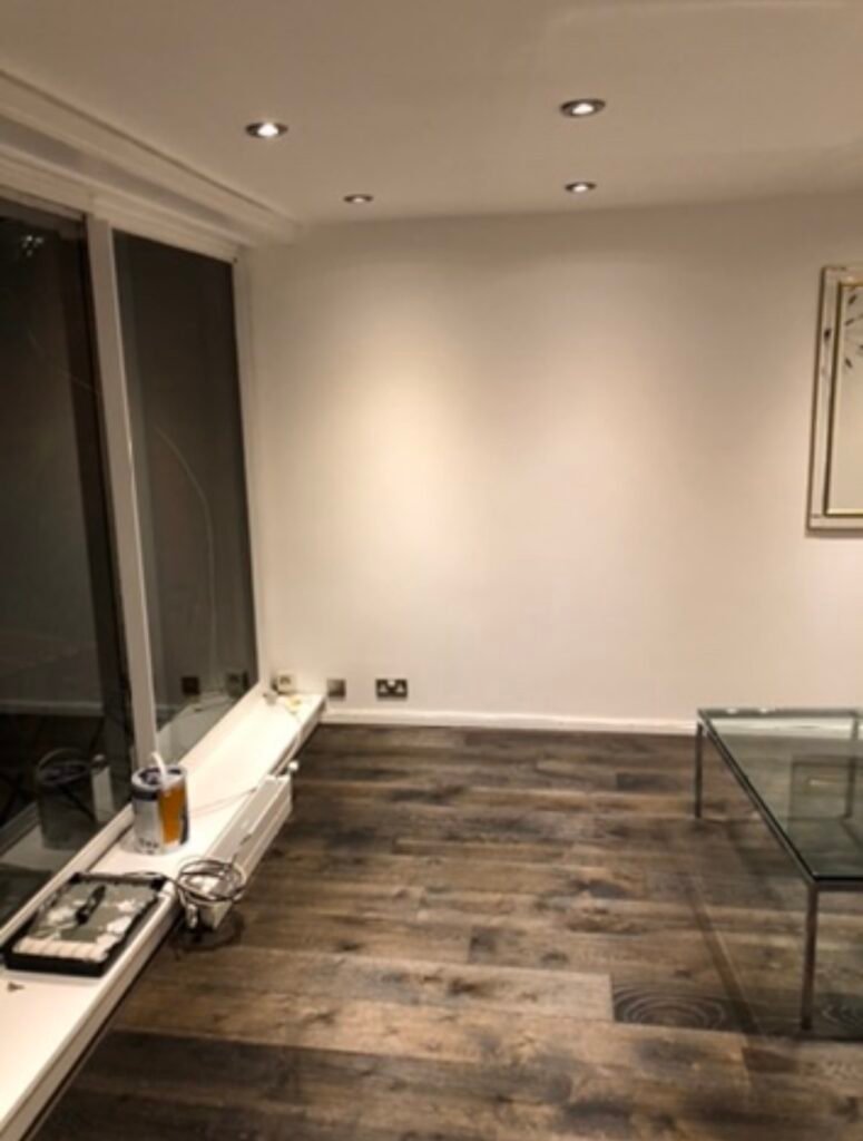 New flooring laid, new radiators installed