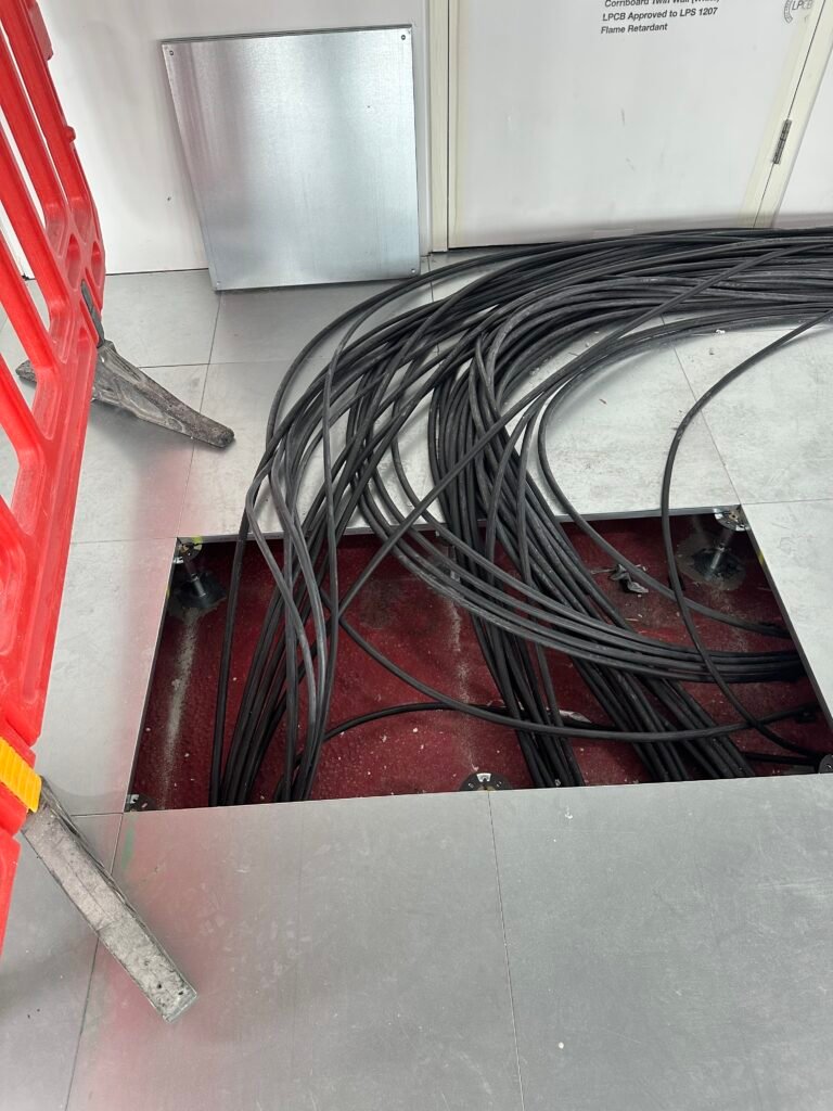 Swa cable runs to commercial office fit out