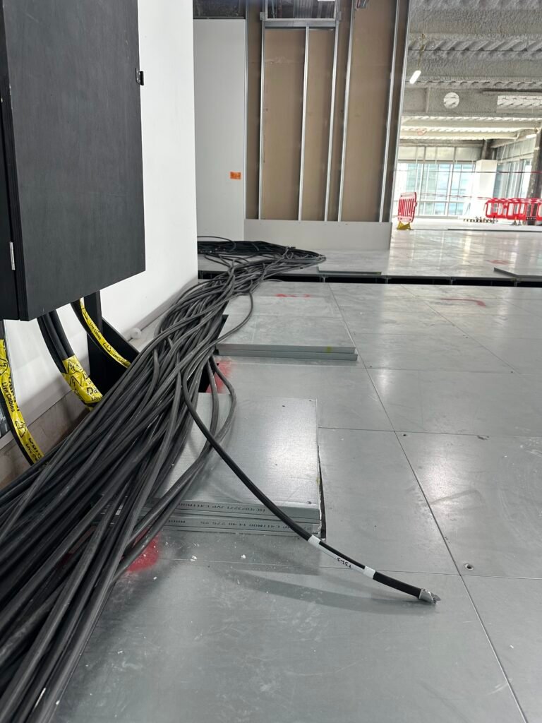 Swa cable runs to commercial office fit out