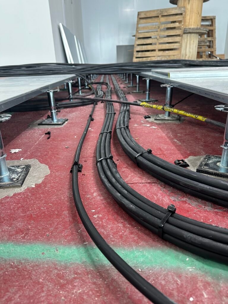 Swa cable runs to commercial office fit out