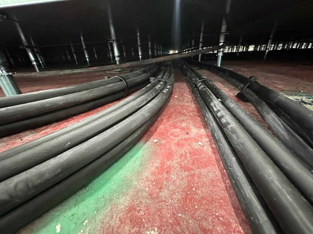 Swa cable runs to commercial office fit out