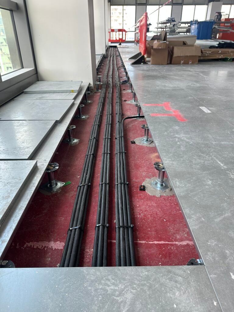 Swa cable runs to commercial office fit out