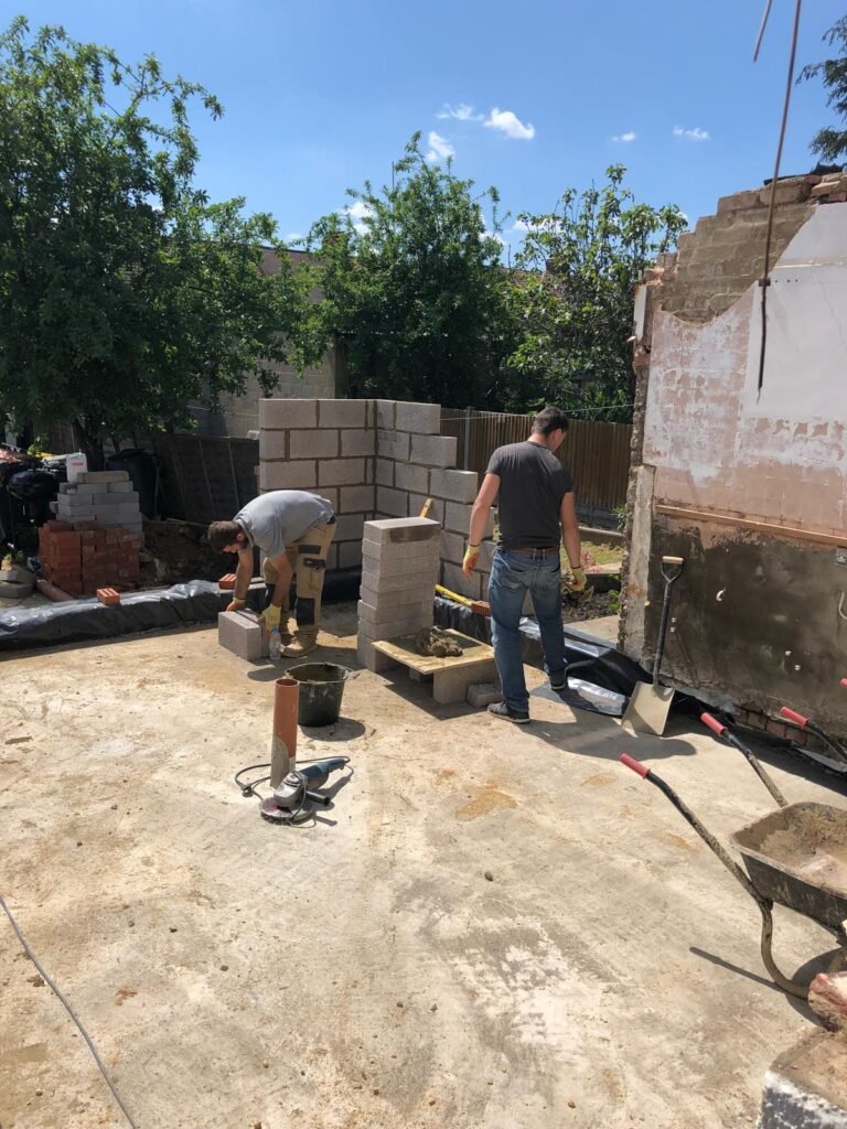Concreting 6 meter extension