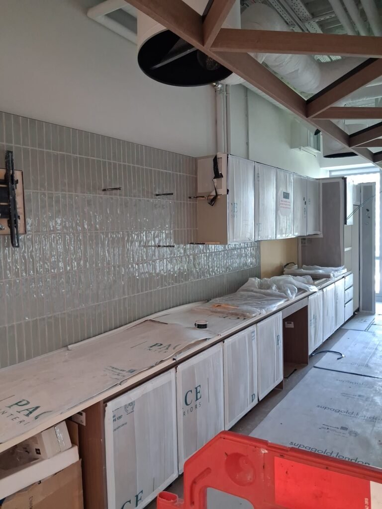 Office space kitchen installation